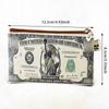 New Currency Printing Pattern Long Wallet Canvas Coin Purse Zipper Wallet Storage Package Dollar GBP Euro Ruble Style Wallet