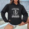 Unisex I'm Not Crazy Letter Print Hoodies Women's Humorous Skeleton Peace Sign Graphic Sweatshirts 90s Y2k Hoody Pullovers