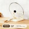 Kitchen Pot Cover Spatula Holder Storage Rack Cutting Board Drain Multi-functional Household Countertop Chopping Board Shelf