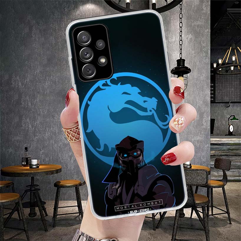 Scorpion Zero Sub Mortal Kombat Měkký kryt na telefon Pro Samsung Galaxy A13 A14 A15 A16 A17 A53 A54 A55 A56 A57 A33 A34 A35 A36 A37 A