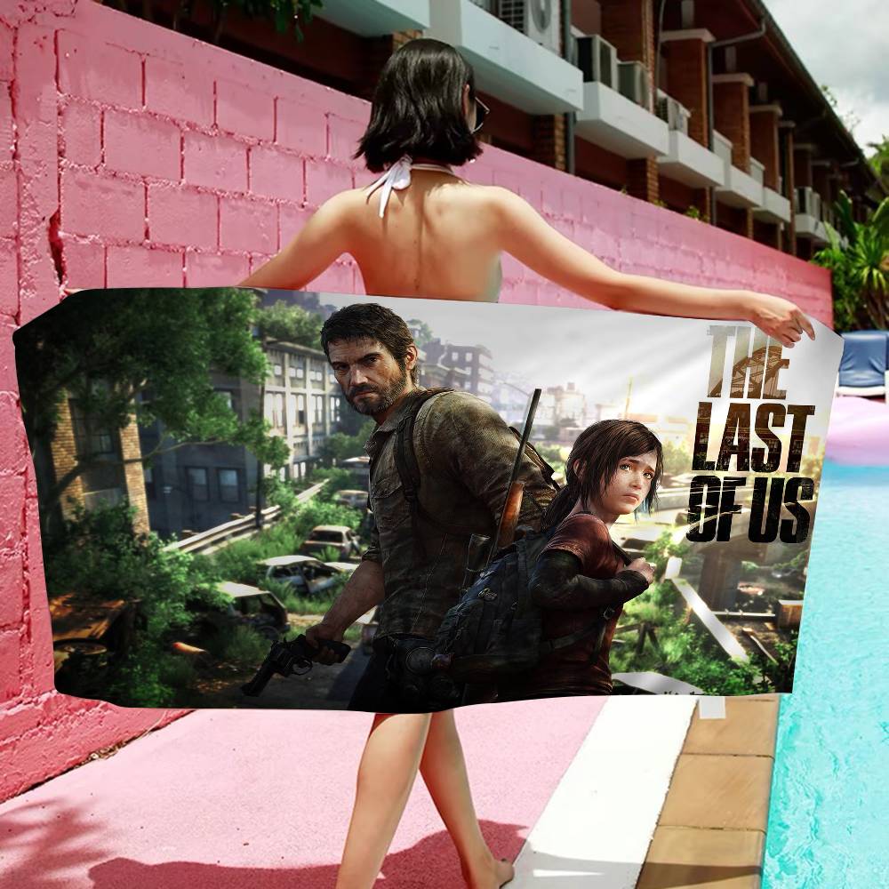 Game The L-Last Of U-Us Microfiber Blanket Quick Drying Beach Towels Oversized Printing Super Absorbent Pool Towel Blanket