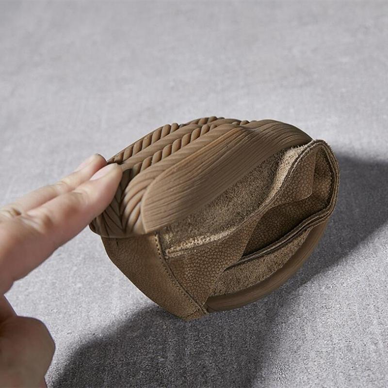 Fashion AIYUQI Women's Flat Shoes Retro Genuine Leather Women's Ballet Shoes Non-slip  2025 Spring New Slip-on Ladies Shoes