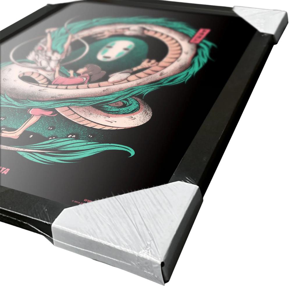 Ilustrata The Girl And The Dragon Framed Poster