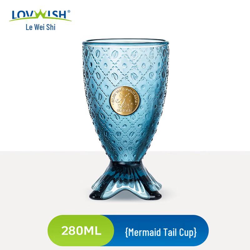 LOVWISH Ocean Fish Double-Walled Glass Cup