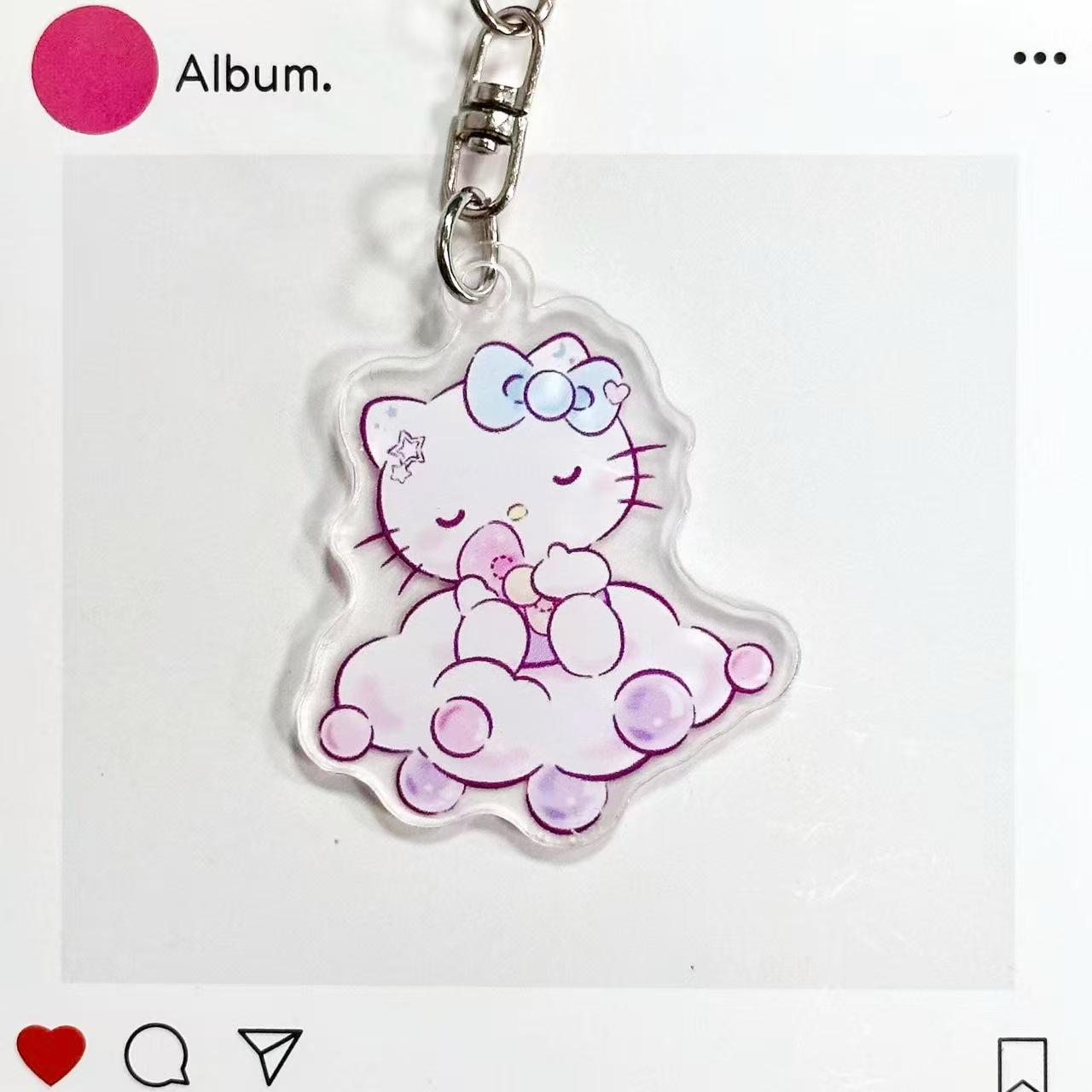 Брелок Sanrio Облачко: Прозрачный акриловый мультяшный кулон