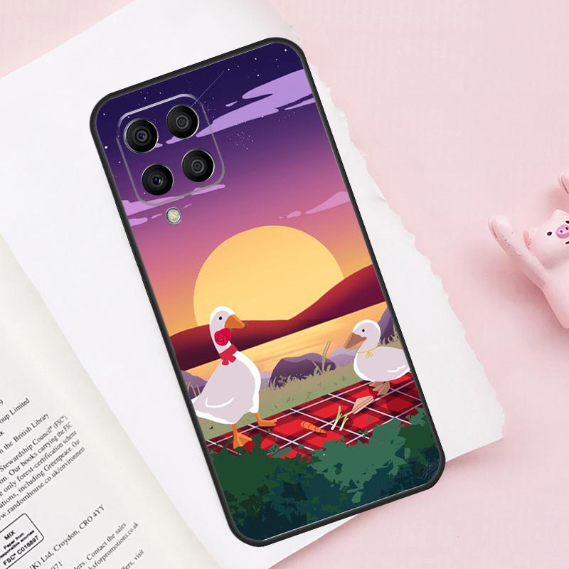 Cartoon Funny Goose Case For Samsung Galaxy M51 M55 M35 M15 M56 M36 M16 M06 M13 M33 M53 M12 M32 M52 M14 M34 M54
