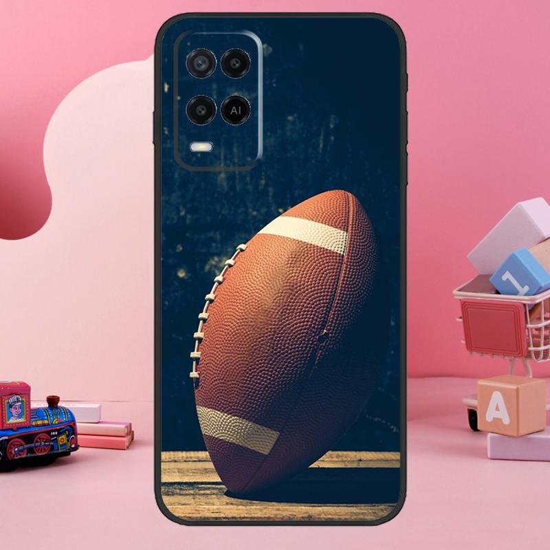 American football player sport Case For Oppo A18 A38 A58 A78 A98 A74 A54 A94 A80 A60 A40 A96 A76 A16 A15 A17 A57 A77 A5 Pro