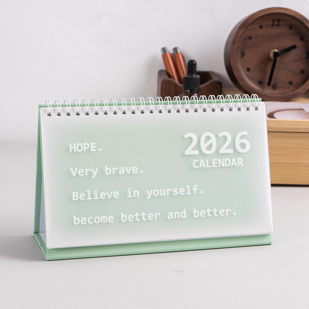 Calendar For Desk 2026 Korean Style Portable Decoration Organizer Aesthetic Desk Calendar Planner For Teacher Classroom Offices