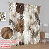 2pcs,2D Plane Printing Contemporary Curtains Tropical Blossom Versatile Fabric (without Rod) Art Deco Festive Perfect for
