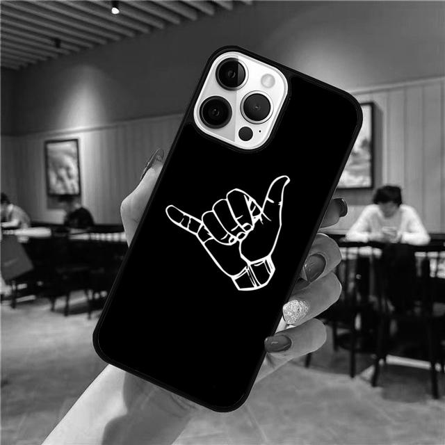 Surfer Surf Hang Loose Shaka Phone Case Cover For Apple 16 Plus iPhone 17 Air 16 15 14 11 12 13 Pro Max Coque