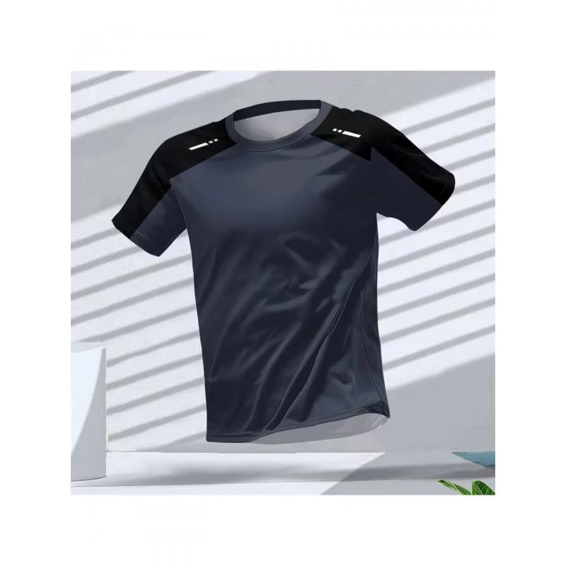 Mens 3D Digital Print Athletic Running Tee - Breathable Quick Dry Short Sleeve T-Shirt Workout