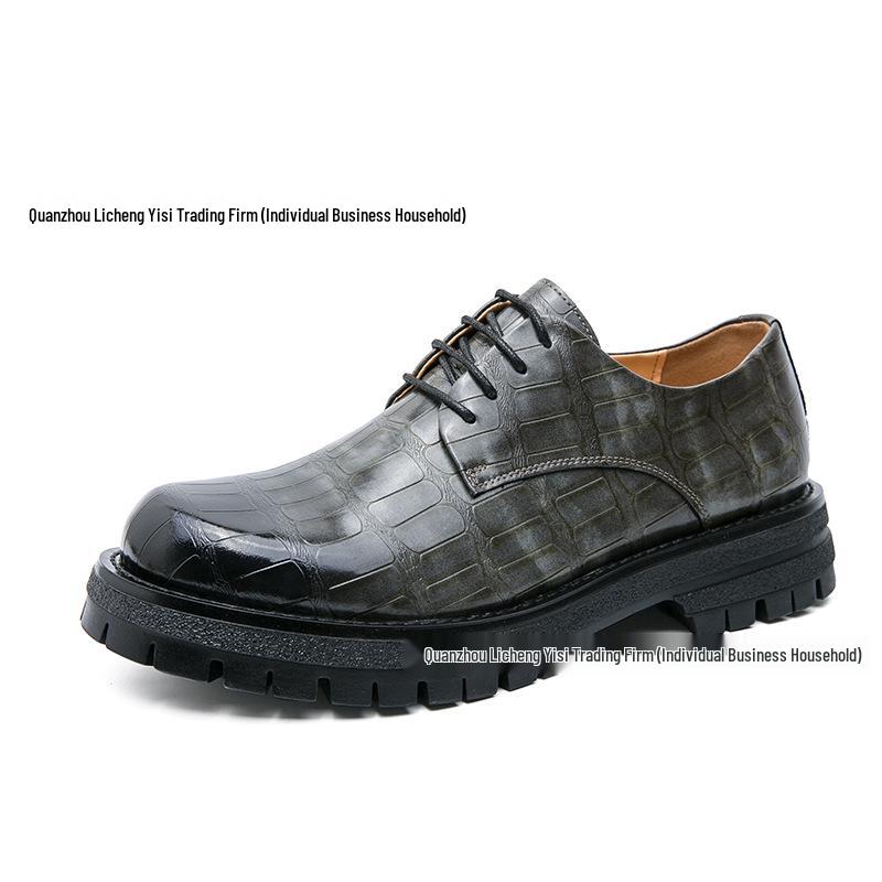 Men's Autumn Business Casual Leather Toe Shoes - Versatile British & American Style
