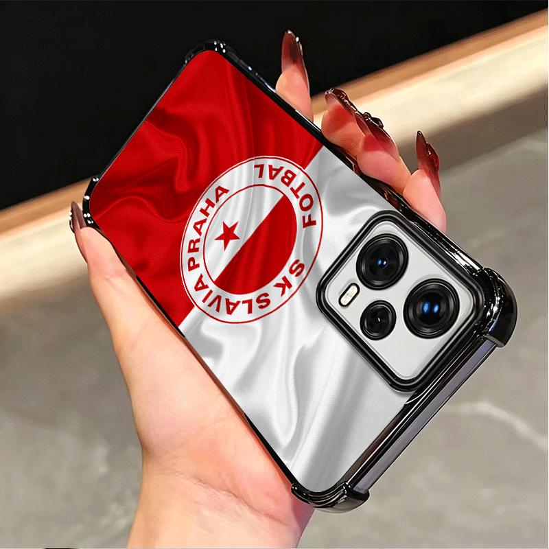 Sk Slavia Praha Czech Republic Soft Phone Case For Xiaomi Poco X7 X8 Pro Max X6 X5 X3 F8 Ultra F7 M8 M7 M5S Redmi 15C 15A 15 14C