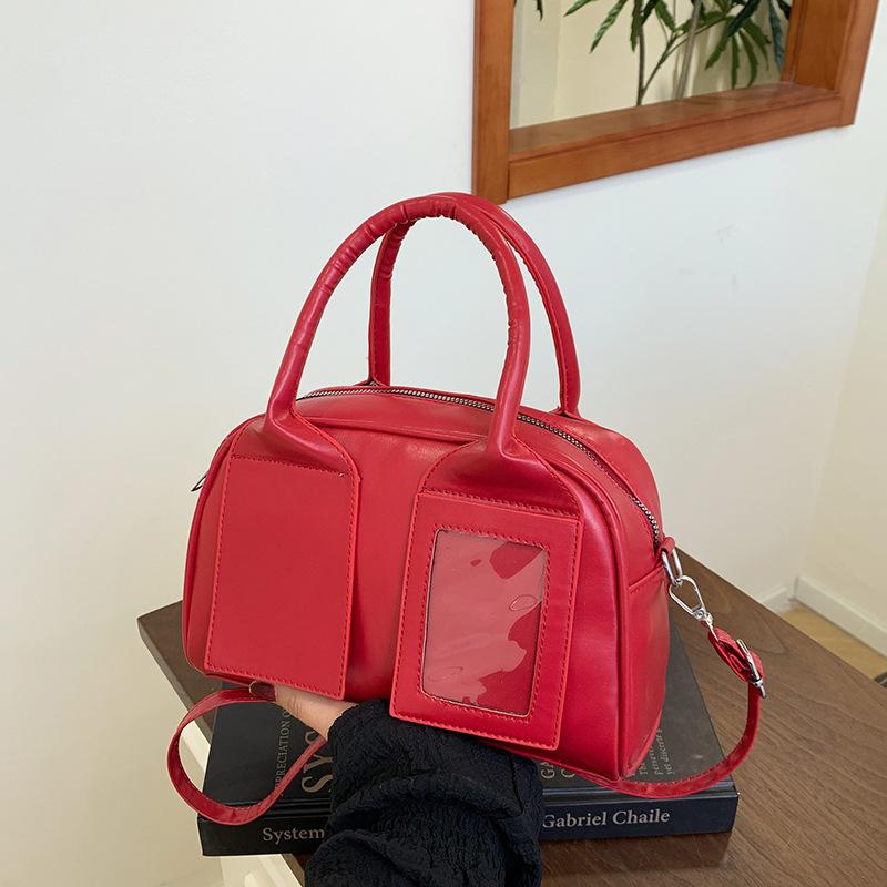 Korean High-end Portable Bowling Bag Women's 2025 New Trendy Fashion Pillow Bag Versatile Ins Messenger Bag