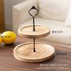 Rustic Wooden Dessert Stand 3-Tier Round Cake Display Tray Wedding Party Buffet Table Decor