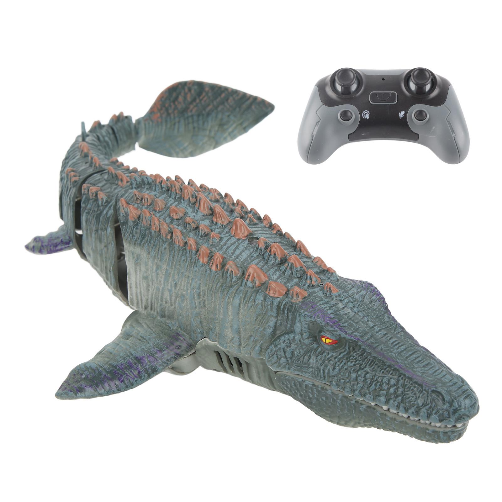 

Игрушка-динозавр Мозазавр с дистанционным управлением, беспроводная, реалистичная игрушка-морской монстр для детей старше шести лет, две батареи 1 battery серый