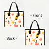 Cute Fruit Drink Printed Tote Bag Casual Large Capacity Handbag for Daily Use