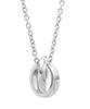 Wave Double Ring Surgical Stainless Direct Silver [Lion Heart] Necklace, Steel, Men's, Sale,