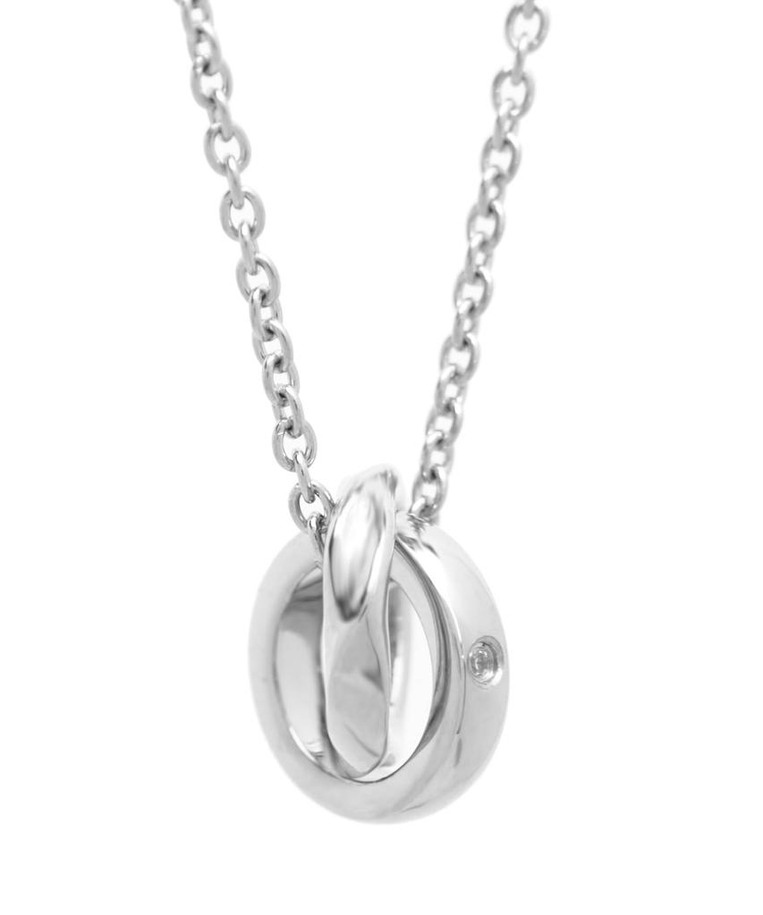 Wave Double Ring Surgical Stainless Direct Silver [Lion Heart] Necklace, Steel, Men's, Sale,