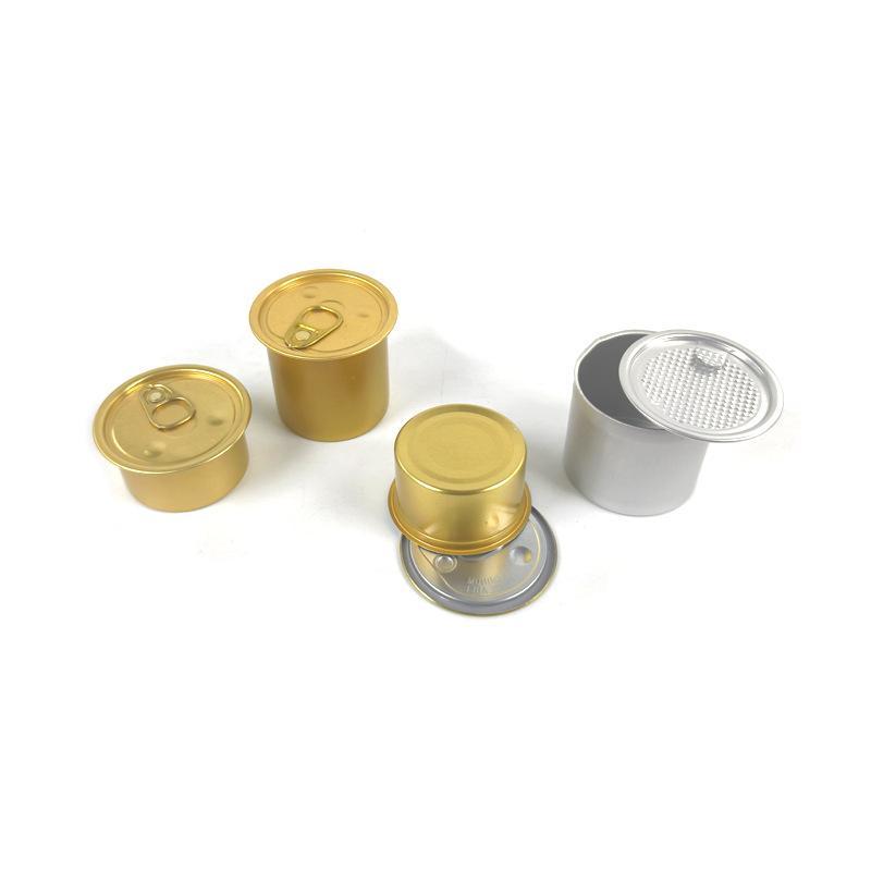 Tinplate Mini Metal Box Creative Sardine Can Shaped Storage Box Portable Metal Material Jewelry Pill Cases Portable Tin Boxes