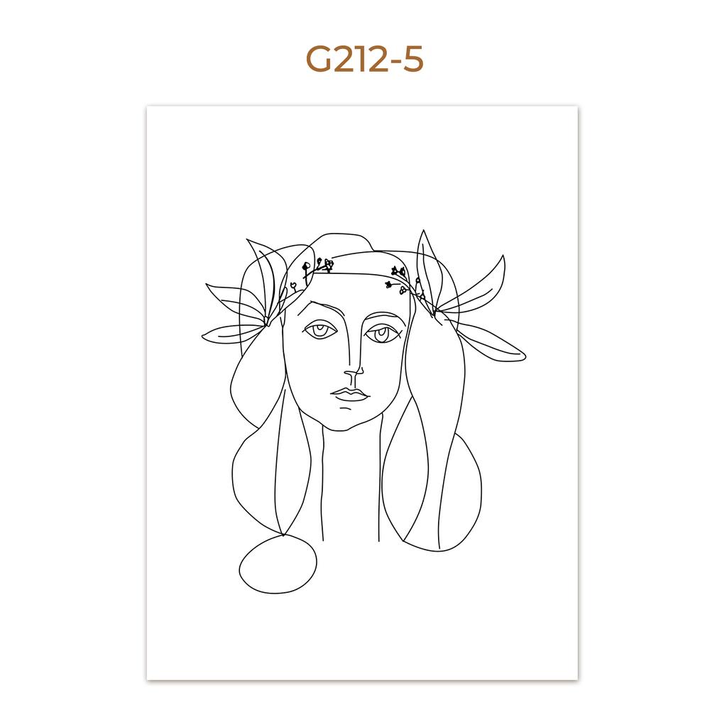 Wall Poster Figure Hand Flower One Line Drawing Canvas Art Print Painting Black White Lady Wall Picture For Living Room Decor
