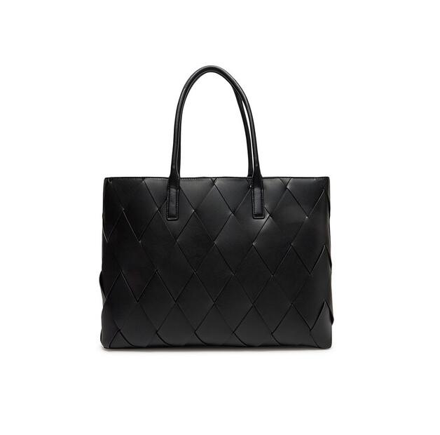 Handbag Calvin Klein Ck Woven Medium Shopper K60K612994 Black