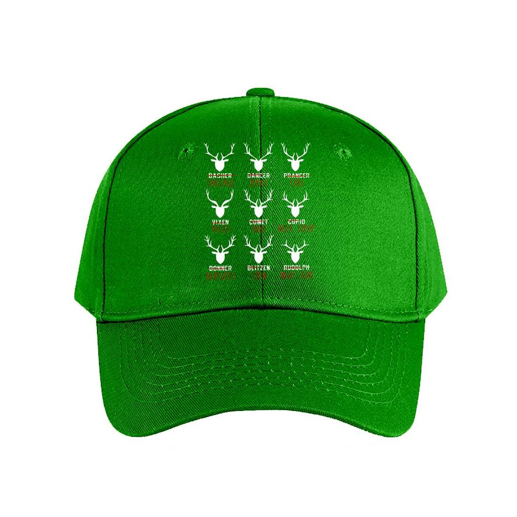 Funny Reindeer Food Christmas Baseball Cap Fashion Unisex Sunhat Womens Outdoor Sports
