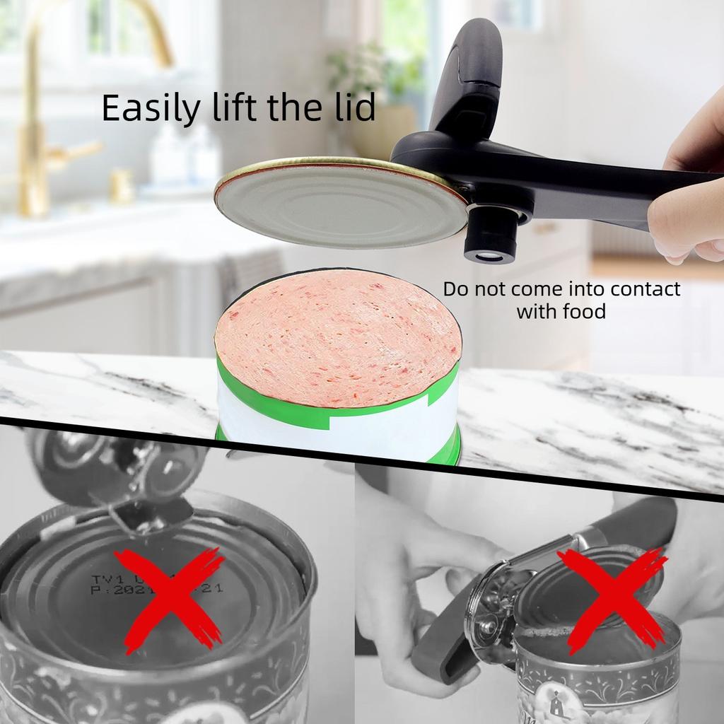 Multifunctional Can Opener, Manual Bottle Opener, Safe, Labor-saving, Chip-free Cutter