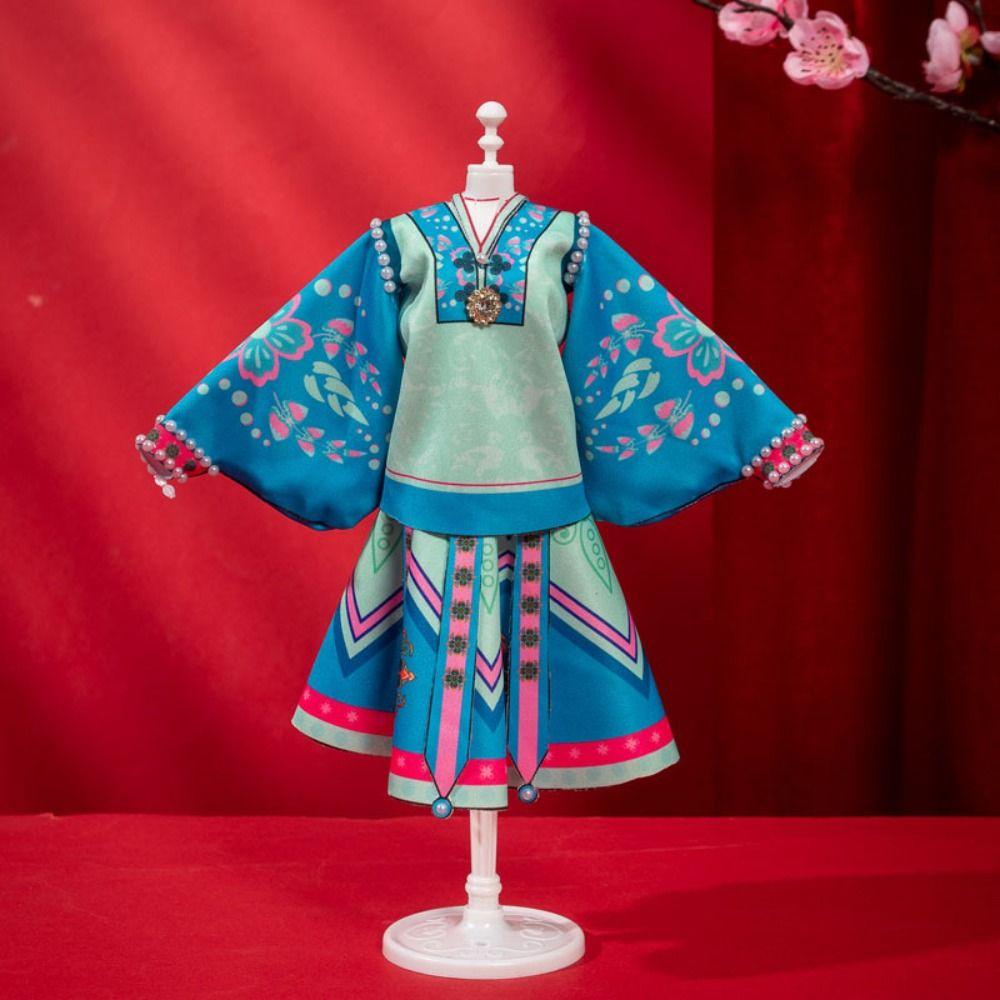 

Wear Doll s Hanfu Clothes DIY Kit Dress Doll s Dress Material Cute Princess Toy Outfit DIY Toys 19