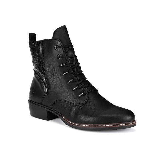 Rieker Y0800-00 Black Ankle Boots