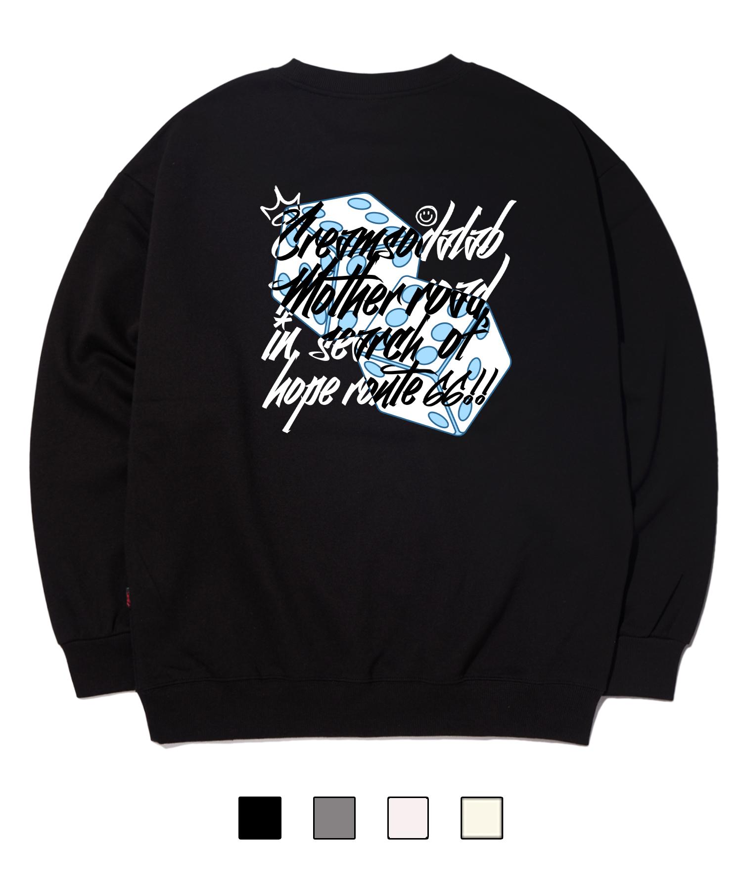 Свитшот с принтом Cream Soda Lab Mother Road Dice (Тип Б) Oatmeal/Fleece M(1)