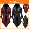 Jaqueta Medieval Gótica Encantadora com Costuras Para Homens Ideal Para Eventos de Cosplay de Halloween