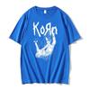 American Singer Rock Band Korn Print Graphic T-shirt Summer Short Sleeve Tees Tops Streetwear Casual Pure Cotton T Shirts Men's