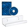 1Pc/6Pcs Clear Acrylic Vinyl Record Shelf Wall Mount Sleek Music Album Display Floating Shelves Record Holder