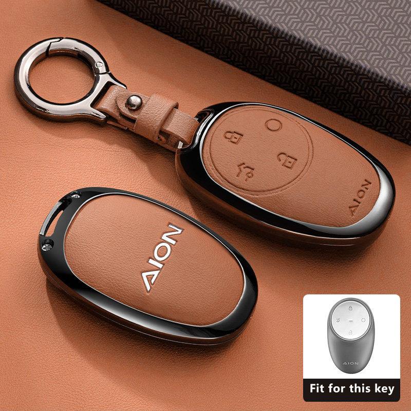 Zinc Alloy Car Key Case For Gac Aion V Rt Ut Y Plus    Keychain Remote Cover Shell Housing Holder Fob Accessories