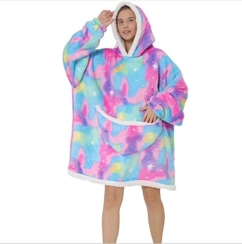 Cartoon Lunch Break Blanket Avocado Cold Suit New Lazy Suit Hooded Sweater Blanket Warm Tv Blanket