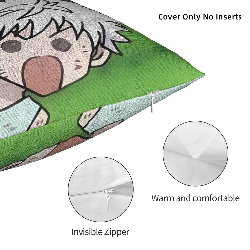 Pillow Cover Anime Killua Zoldyck Fashion Pillow Case For Living Room Bed Chair Pillowcases