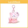 Sleeping Cat Plush Keychain With Pillow Hugging Design For Kids And Collectors
