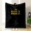 Holy Bible Print Blanket  Printed Blanket for Living Room Bed Couch Lunch Break Soft Cozy Blanket for Friend's Festival Gift