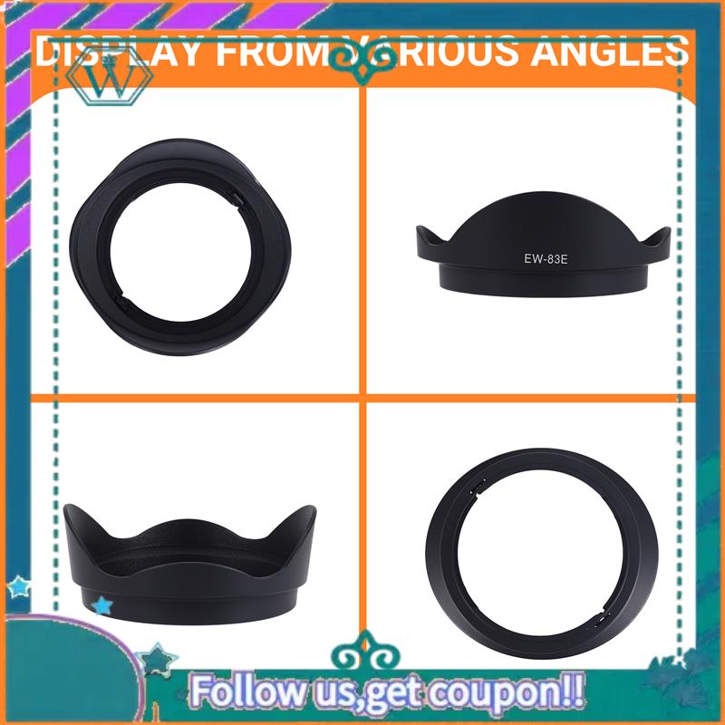 A75Q-Replacement Digital Lens Hood EW-83E For Canon 16-35Mm, 20-35Mm, 17-35Mm, 17-40Mm And 10-22Mm Lenses