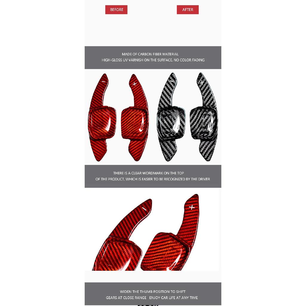 SK CUSTOM For Volkswagen Golf 8 MK8 R GTI R Line carbon fiber steering wheel paddle modifications