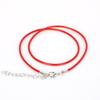 New 10pcs 1.5mm Leather Cord Wax Rope Chain Necklace Extender Chain Lobster Clasp DIY Jewelry Accessories