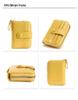 2024 Women's Crocodile Pattern Card Holder: Compact Accordion Wallet with Multi-Card Slots and Zipper