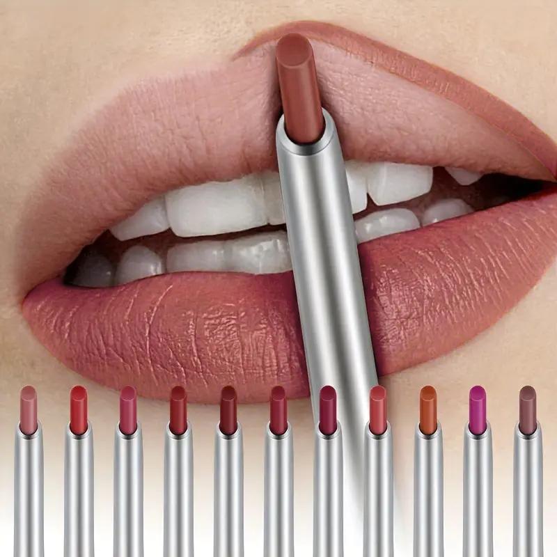 17-Color Set Lip Liner Pencil -Velvety Texture, 24-Hour Long-Wear, Waterproof & Smudge-Resistant, Can Use For Lip & Eyes