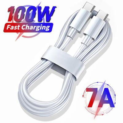 Cabo de Carregamento Rápido 7A 100W Para Samsung S24 Xiaomi 14 Ultra Plus Huawei 1M 2M USB para Tipo C Carregador Rápido Dados Acessórios para Telefone