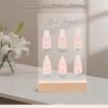 Acrylic Nail Art Signboard Nail Shapes Display Rack Wearing Armor Display Board Artwork Rack Nail Display Stand