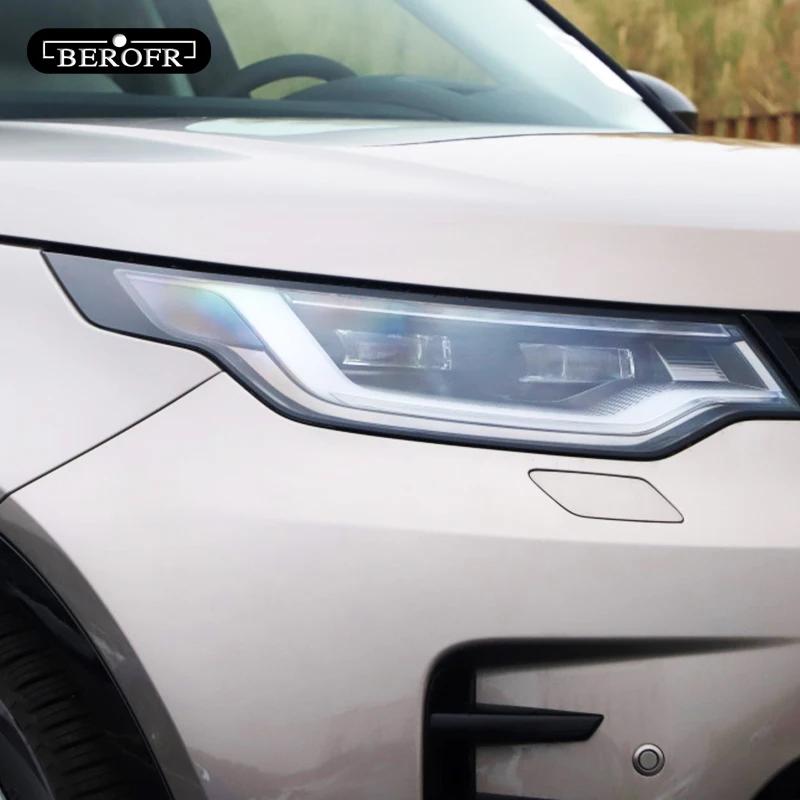 For Land Rover Discovery 5 L462 2017-Present Car Headlight Tint Smoked Black Protective Film Transparent TPU Sticker Accessories XS5