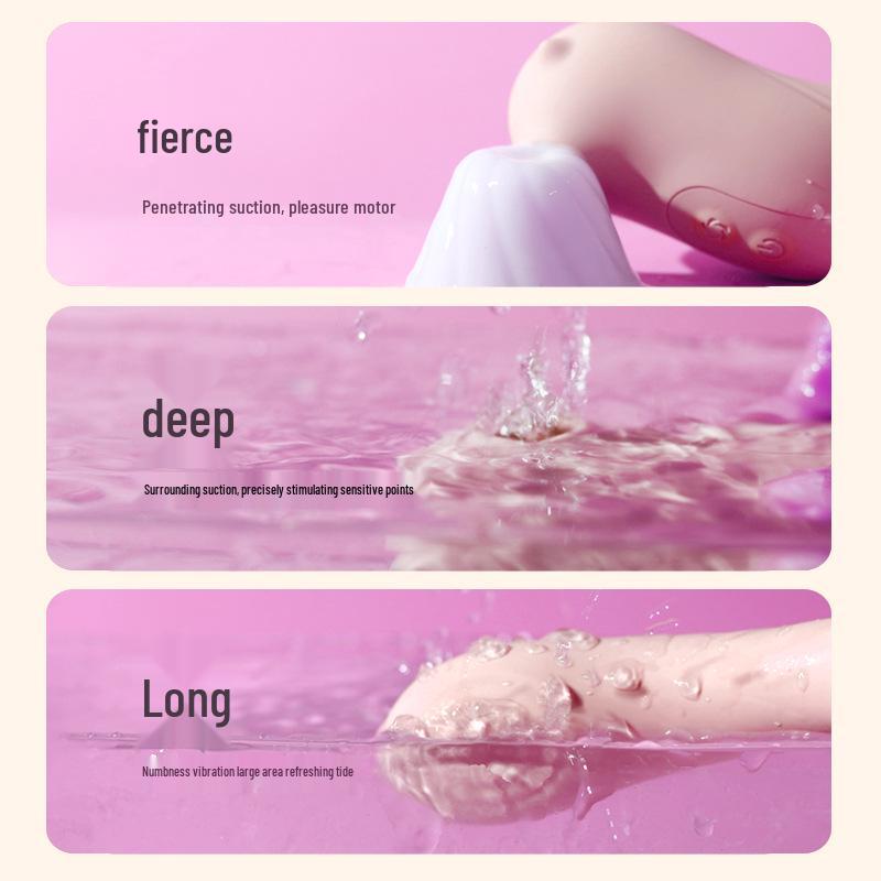 Remote Control Suction Vibrator for Women - Sea Lion Design