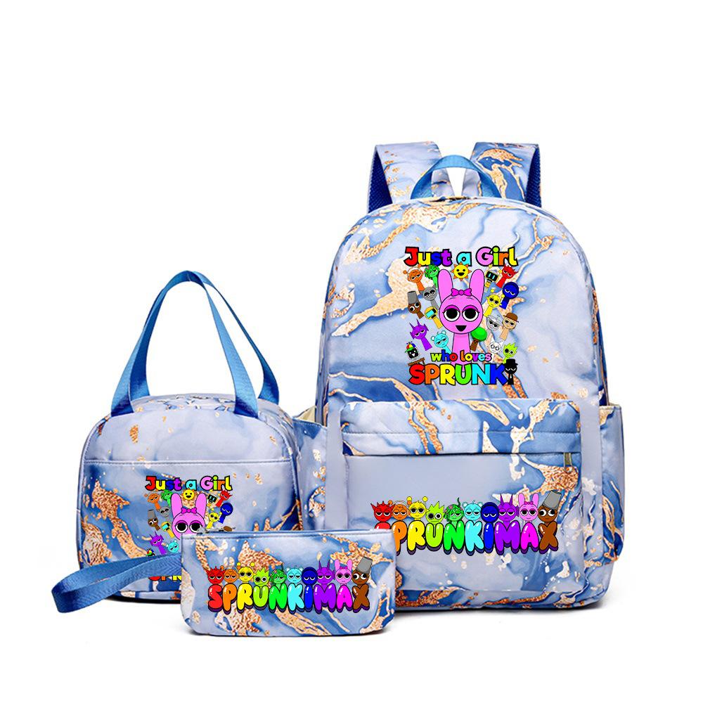 Rhythm box sprunki peripheral schoolbag boys and girls schoolbag primary school junior high school students backpack D