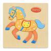 Cartoon 3D Puzzle Jigsaw Wooden Toys for Children Cute Animal Traffic Puzzles Intelligence Kids Baby Early Educational Toys